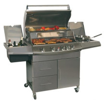 Top Grade Stainless Steel Gas BBQ Grill (WSH-AG02)